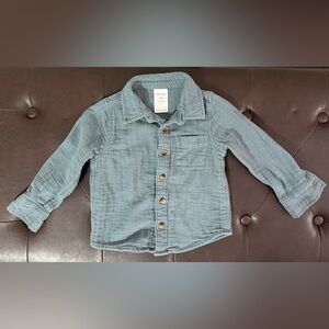 NWOT**** Okie Dokie  Teal Textured Shirt